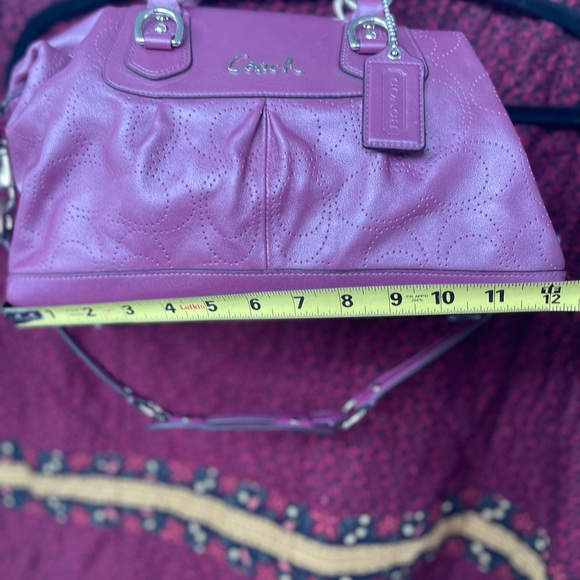 Coach Mauve Leather bag Satchel Shoulder bag - Picture 5 of 8